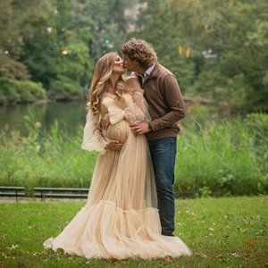 Tulle Maternity Dress